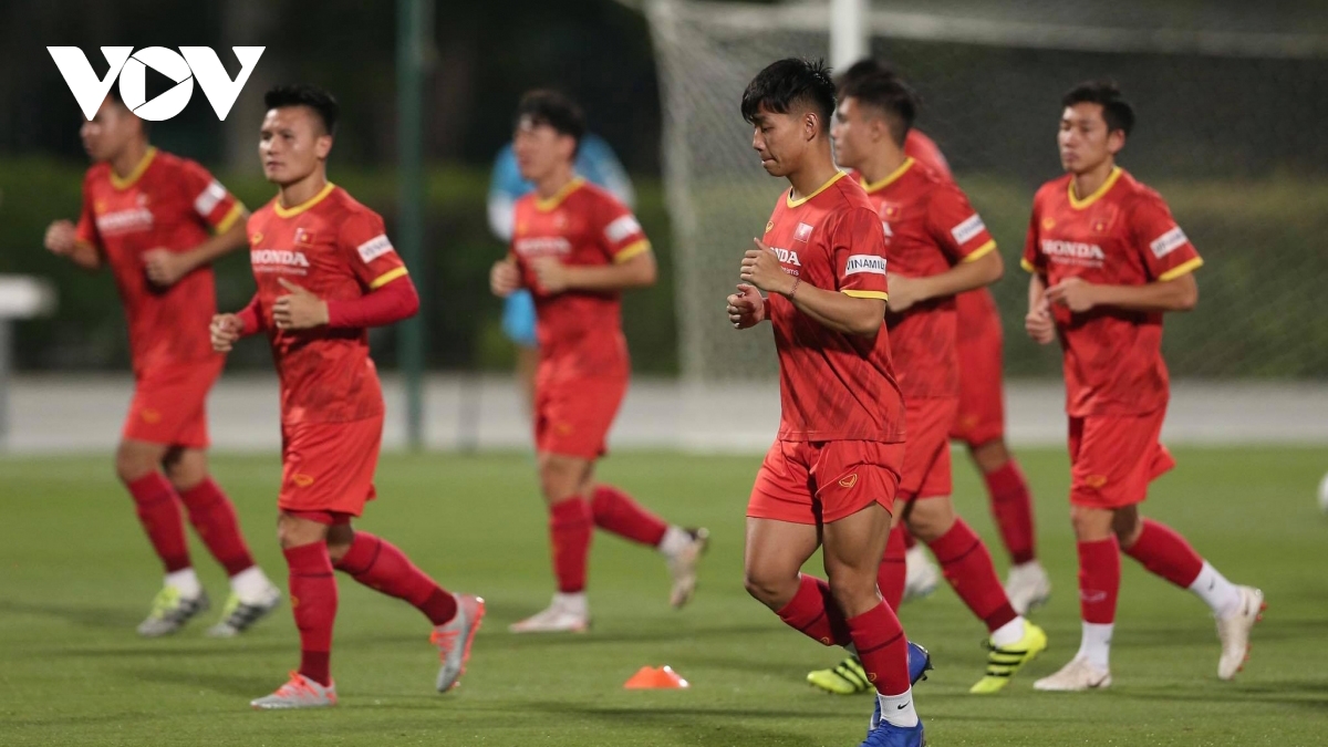 National squad train intensely ahead of friendly against Jordan